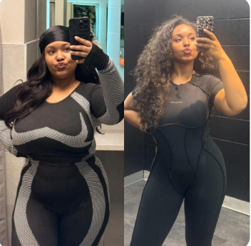 Queen of da Curvz Transformation Before and After